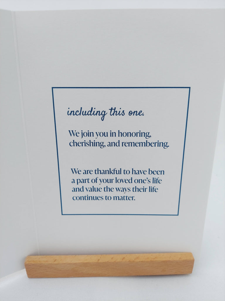 Every birthday matters card inside text