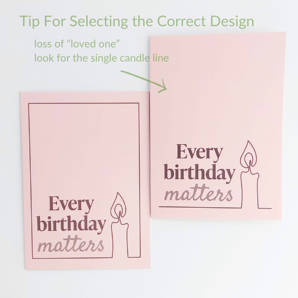Every birthday matters card tip for selecting correct design
