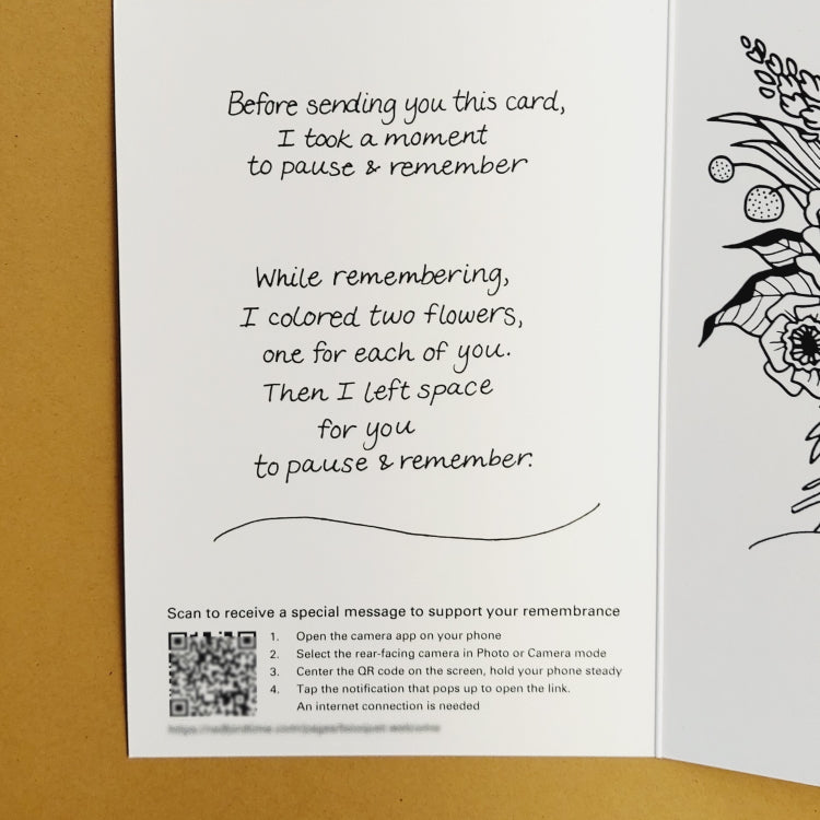 Bouquet Card - 4 pack